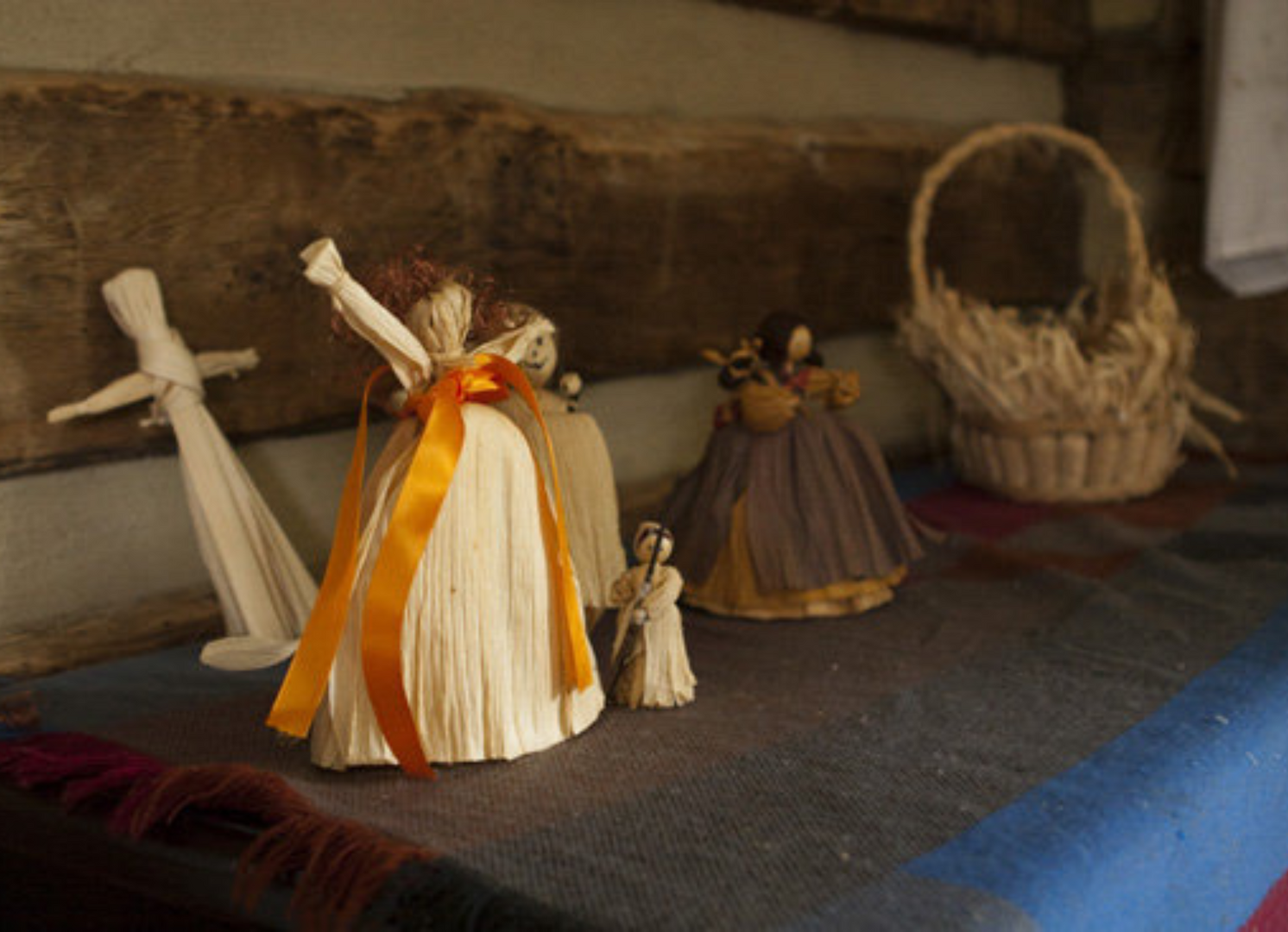 Corn Husk Dolls in the Historical Park
