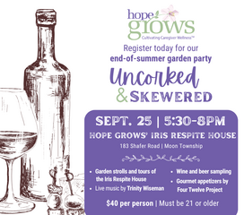 Hope Grows' Uncorked & Skewered Garden Party