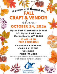 Fall Craft and Vendor Show Benefiting Homeward Bound WV