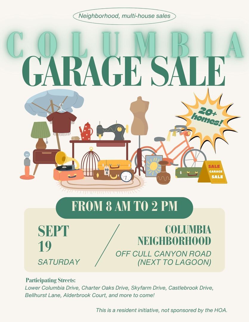 Columbia Neighborhood Garage Sales! 20+ Homes! at Columbia Drive