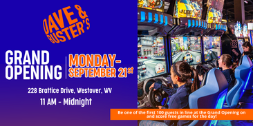 Dave & Buster's Grand Opening in Morgantown!