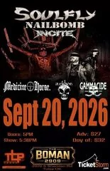 Tulsa People Events - Cavalera - Soulfly with Nailbomb and Incite