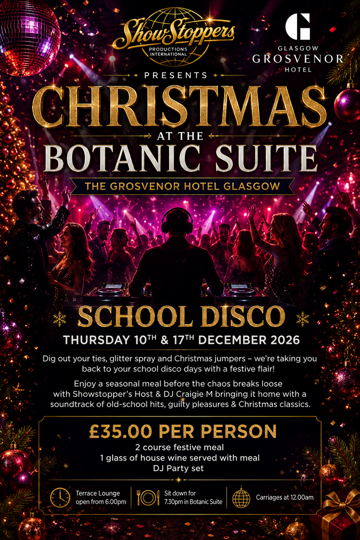 GROSVENOR FESTIVE PARTY NIGHTS: Thursdays in December sorted! - GROSVENOR FESTIVE PARTY NIGHTS: Thursdays in December sorted!