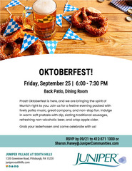Oktoberfest at Juniper Village at South Hills