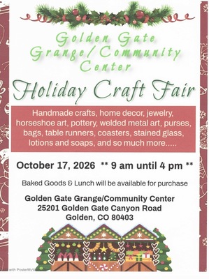 Holiday Craft Fair at the Golden Gate Grange