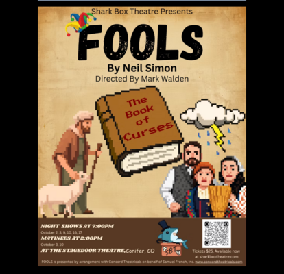 Stagedoor Theatre welcomes The Sharkbox Theatre Company, performing FOOLS by Neil Simon Oct. 2-17