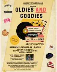 Oldies AND Goodies Show, Oct. 24, 2-3:30 PM, Center at the Mall, Beaver Valley Mall, Monaca PA 15061