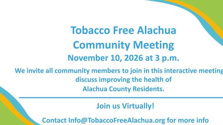 Event image for Tobacco Free Alachua Meeting