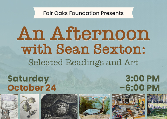 Event image for An Afternoon with Sean Sexton: Selected Readings and Art