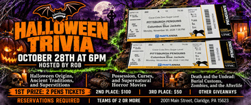 Halloween Trivia at SchoolHouse Tavern with a Chance to Win 2 Free Penguins Tickets!