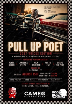 Evvnt Events - PULL UP POET: LOST VOICES EDITION - AUGUST 15TH