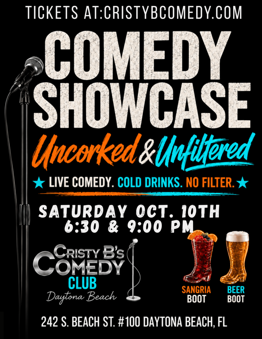 Comedy Showcase live at Cristy B's-9:00 PM*