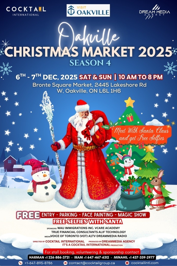 Oakville Christmas Market 2025