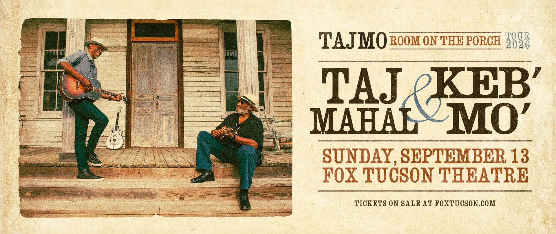 TajMo: Room On The Porch Tour 2026