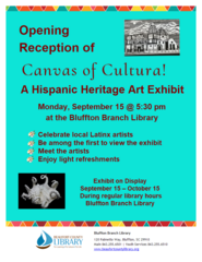 Canvas of Cultura! A Hispanic Heritage Art Exhibit - Opening Reception