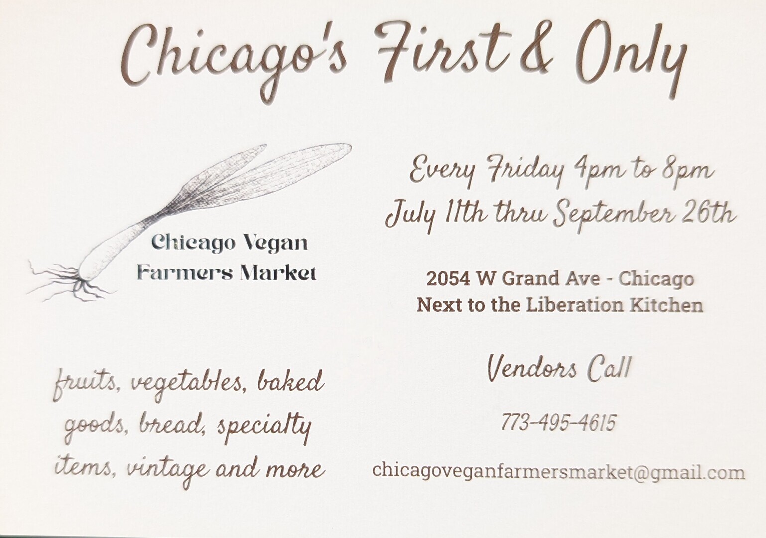 Chicago Vegan Farmers Market